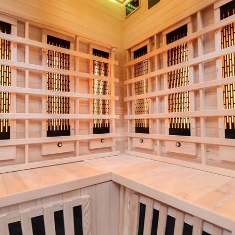 SAUNA SUCHA INFRARED NISKOTEMPERATUROWA ALTA6 2-3 OSOBOWA 120x120 CM