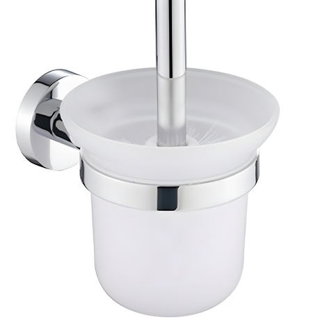 SZCZOTKA DO WC ŁAZIENKOWA TOALETOWA WISZĄCA SZKŁO MEGAN CHROM