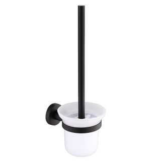 SZCZOTKA DO WC ŁAZIENKOWA TOALETOWA WISZĄCA SZKŁO MEGAN CZARNA