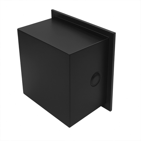 UCHWYT NA PAPIER TOALETOWY ŚCIENNY WNĘKOWY Z KOŁNIERZEM MARCO-BL CZARNY