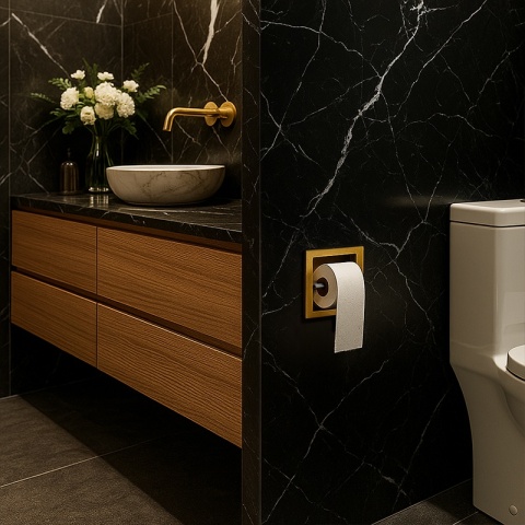 UCHWYT NA PAPIER TOALETOWY MARCO-GL ZŁOTY