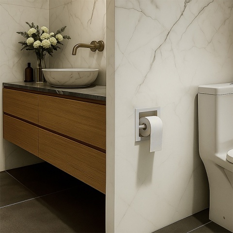 UCHWYT NA PAPIER TOALETOWY MARCO-WH BIAŁY
