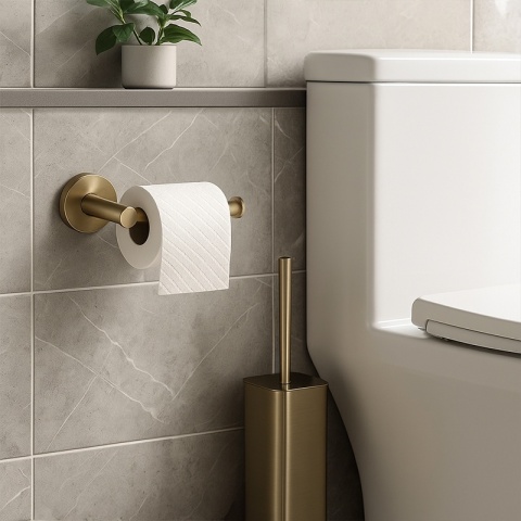 UCHWYT WIESZAK NA PAPIER TOALETOWY ADAM-GL-BR ZŁOTY SZCZOTKOWANY