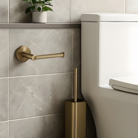 UCHWYT WIESZAK NA PAPIER TOALETOWY ADAM-GL-BR ZŁOTY SZCZOTKOWANY