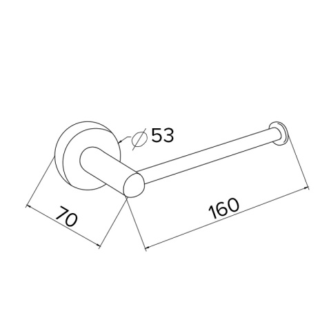 UCHWYT WIESZAK NA PAPIER TOALETOWY ADAM-GL ZŁOTY