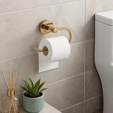 UCHWYT WIESZAK NA PAPIER TOALETOWY CEZAR-GL ZŁOTY