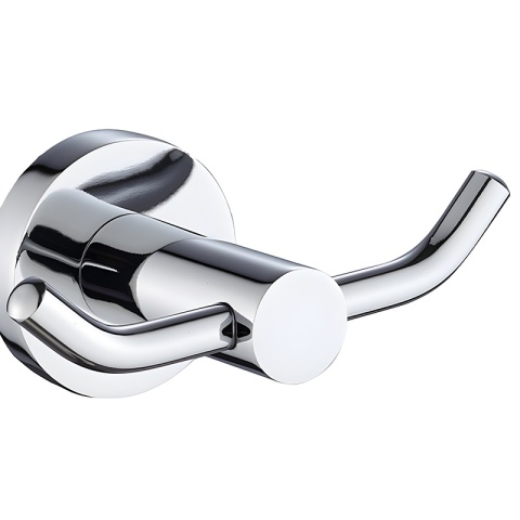 WIESZAK ŁAZIENKOWY NA RĘCZNIK HACZYK PODWÓJNY ŚCIENNY EVAN CHROM