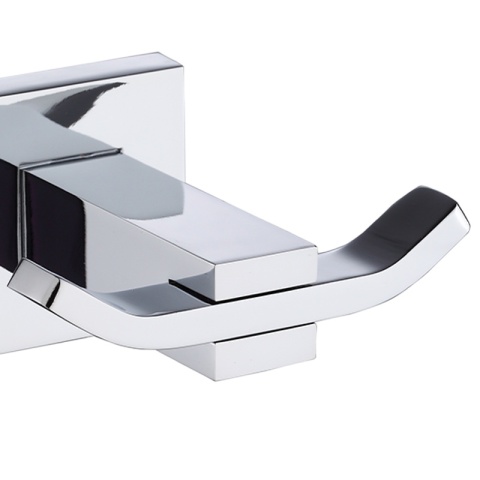 WIESZAK ŁAZIENKOWY NA RĘCZNIK HACZYK PODWÓJNY ŚCIENNY HEKTOR CHROM