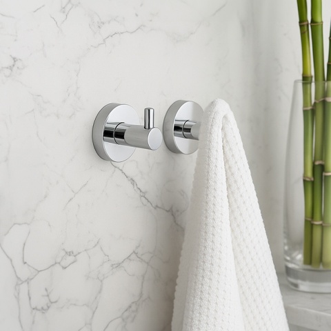 WIESZAK ŁAZIENKOWY NA RĘCZNIK HACZYK POJEDYNCZY ŚCIENNY IVO CHROM