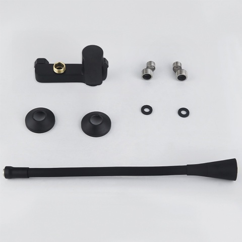 BATERIA KUCHENNA ŚCIENNA HARBOR GIĘTKA CZARNA WYLEWKA PODSTAWA CZARNA