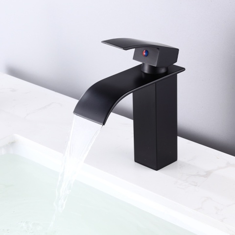 BATERIA UMYWALKOWA ŁAZIENKOWA STOJĄCA F517B CZARNA