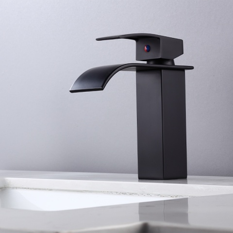 BATERIA UMYWALKOWA ŁAZIENKOWA STOJĄCA F517B CZARNA