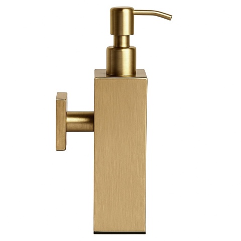 DOZOWNIK DO MYDŁA POJEMNIK NA ŚCIANĘ WISZĄCY LORA-GL-BR ZŁOTY SZCZOTKOWANY