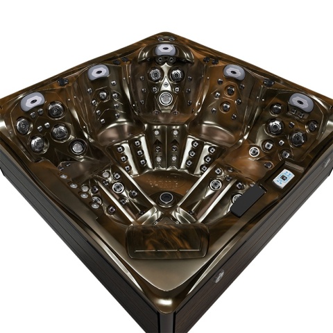 JACUZZI OGRODOWE WANNA SPA748 MAGMA GOLD OBUDOWA BRĄZOWA F21 230x230 CM