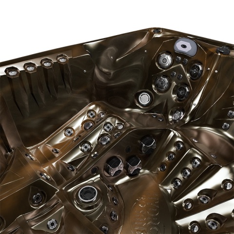 JACUZZI OGRODOWE WANNA SPA748 MAGMA GOLD OBUDOWA BRĄZOWA F21 230x230 CM