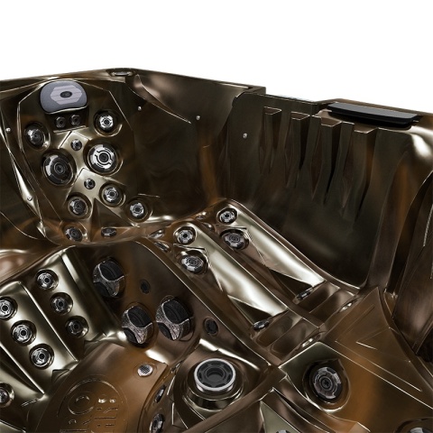 JACUZZI OGRODOWE WANNA SPA748 MAGMA GOLD OBUDOWA BRĄZOWA F21 230x230 CM