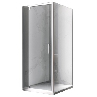 KABINA PRYSZNICOWA PROSTOKĄTNA ZES-KZ05A-90X80 CHROM 90x80 CM