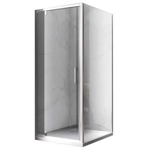 KABINA PRYSZNICOWA PROSTOKĄTNA ZES-KZ05A-90X80 CHROM 90x80 CM