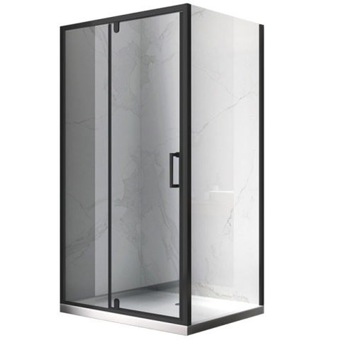 KABINA PRYSZNICOWA PROSTOKĄTNA KZ07D-BL-120X100 CZARNA 120x100 CM