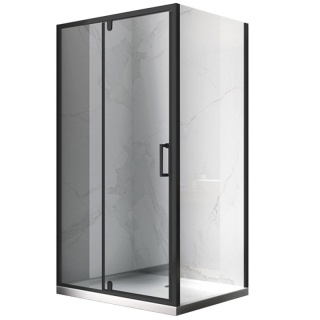 KABINA PRYSZNICOWA PROSTOKĄTNA ZES-KZ07C-BL-120X90 CZARNA 120x90 CM