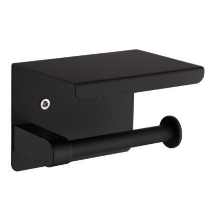 UCHWYT WIESZAK ŁAZIENKOWY NA PAPIER TOALETOWY CLARK-BL CZARNY