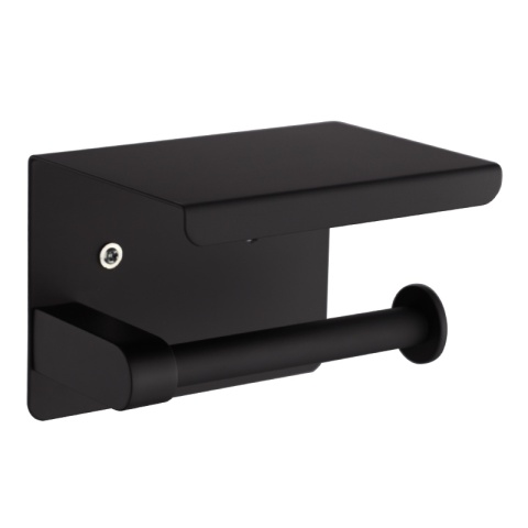 UCHWYT WIESZAK ŁAZIENKOWY NA PAPIER TOALETOWY CLARK-BL CZARNY