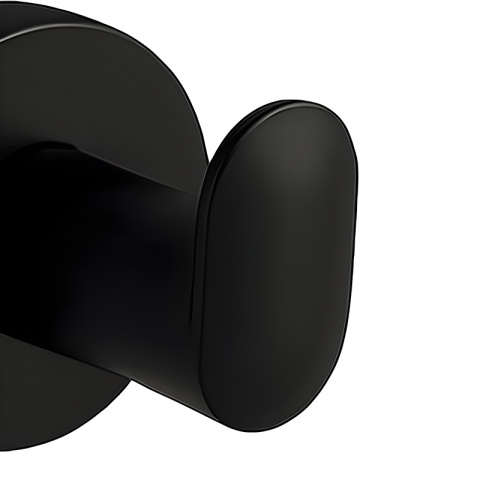 WIESZAK ŁAZIENKOWY NA RĘCZNIK METALOWY ŚCIENNY POJEDYNCZY LOFT AXEL CZARNY