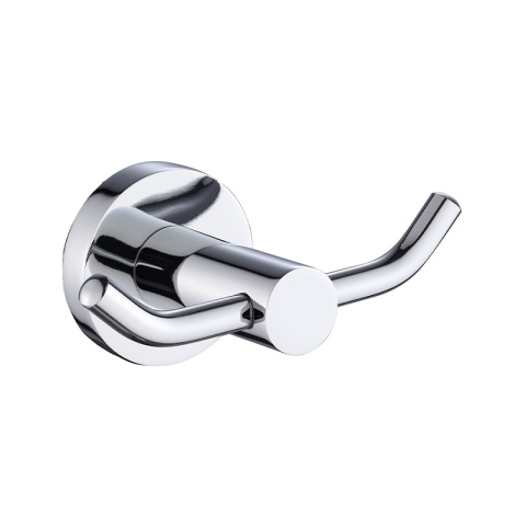 WIESZAK ŁAZIENKOWY NA RĘCZNIK HACZYK PODWÓJNY ŚCIENNY EVAN CHROM