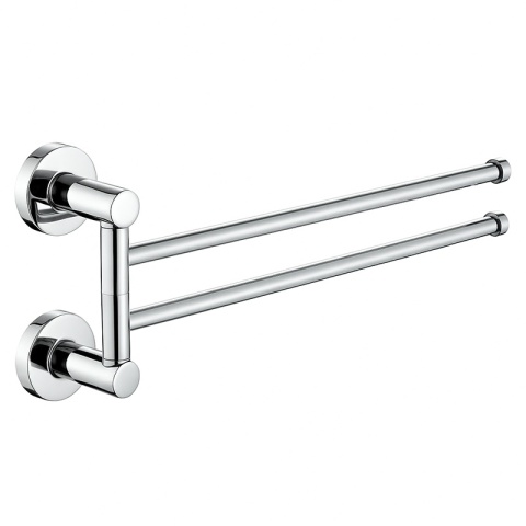 WIESZAK NA RĘCZNIKI CHROM ŁAZIENKOWY OBROTOWY PODWÓJNY ELIOT-CH DO ŁAZIENKI
