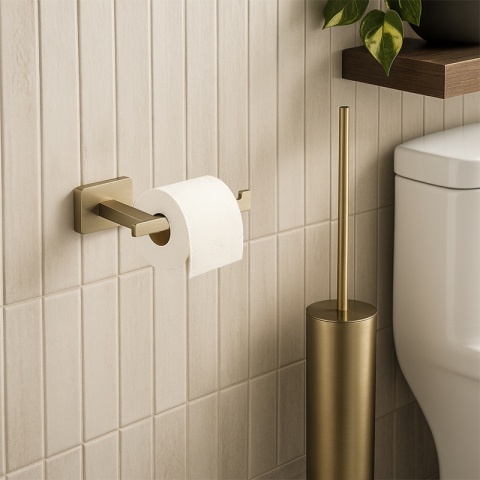 UCHWYT WIESZAK NA PAPIER TOALETOWY ARON-GL-BR ZŁOTY SZCZOTKOWANY