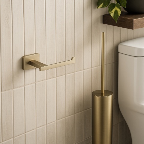 UCHWYT WIESZAK NA PAPIER TOALETOWY ARON-GL-BR ZŁOTY SZCZOTKOWANY