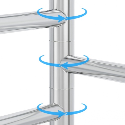 WIESZAK NA RĘCZNIKI CHROM ŁAZIENKOWY OBROTOWY POCZWÓRNY FELIX-CH DO ŁAZIENKI