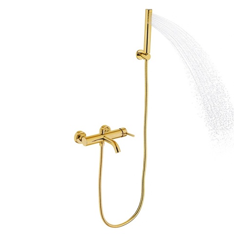 BATERIA WANNOWA ŚCIENNA PRYSZNICOWA ŁAZIENKOWA ZESTAW MONA-GL ZŁOTA