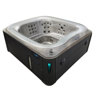 JACUZZI OGRODOWE WANNA SPA406 CAPPUCCINO OBUDOWA ANTRACYT 250x230 CM