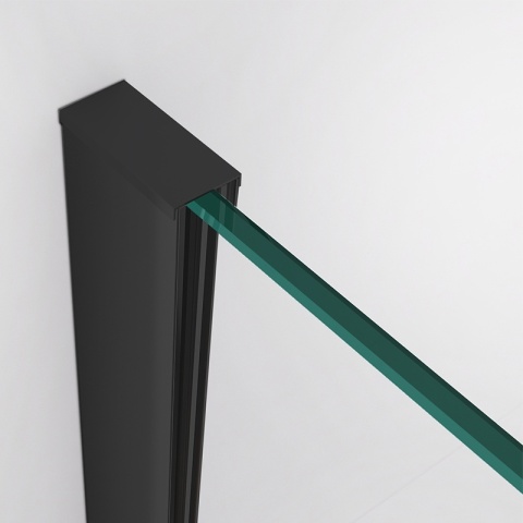 KABINA PRYSZNICOWA KWADRATOWA KZ01C CZARNA 90x90 CM