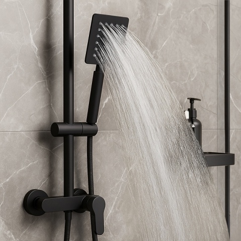 SŁUCHAWKA PRYSZNICOWA SL02B CZARNA