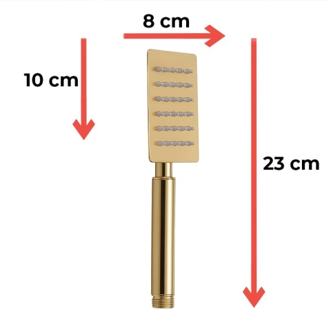 SŁUCHAWKA PRYSZNICOWA SL02C-GL ZŁOTA