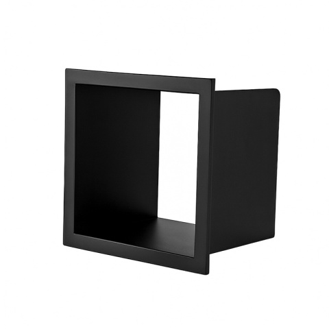 UCHWYT WNĘKOWY NA PAPIER TOALETOWY Z MAGAZYNKIEM DO ZABUDOWY DARIO-BL CZARNY