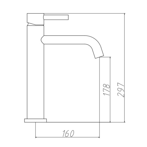 BATERIA UMYWALKOWA STOJĄCA WYSOKA NABLATOWA ŁAZIENKOWA KRAN CAROH-CH CHROM