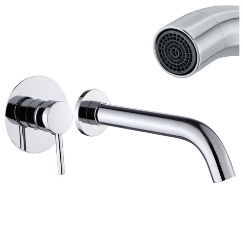 BATERIA UMYWALKOWA PODTYNKOWA ŚCIENNA F06K CHROM