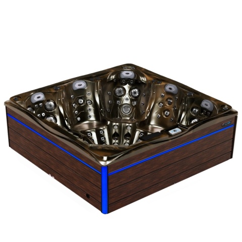 JACUZZI OGRODOWE WANNA SPA748 MAGMA GOLD OBUDOWA BRĄZOWA F21 230x230 CM