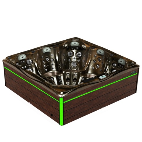 JACUZZI OGRODOWE WANNA SPA748 MAGMA GOLD OBUDOWA BRĄZOWA F21 230x230 CM