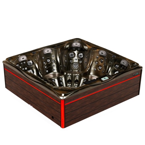 JACUZZI OGRODOWE WANNA SPA748 MAGMA GOLD OBUDOWA BRĄZOWA F21 230x230 CM