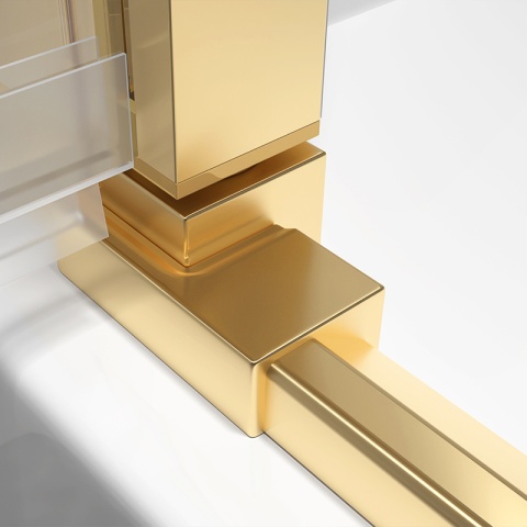 KABINA PRYSZNICOWA PROSTOKĄTNA ZES-KZ12B-GL-100X80 ZŁOTA 100x80 CM