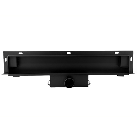 ODPŁYW LINIOWY ŚCIENNY 50 CM CZARNY NISKI SYFON WYSOKA PRZEPUSTOWOŚĆ DL09