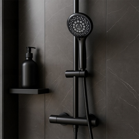 SŁUCHAWKA PRYSZNICOWA SL03B CZARNA