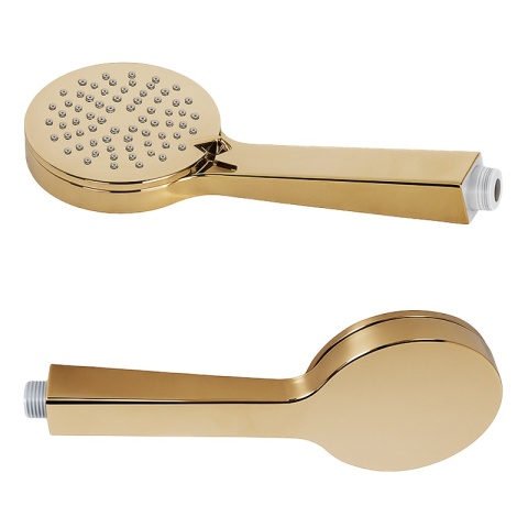 SŁUCHAWKA PRYSZNICOWA 3-FUNKCYJNA OKRĄGŁA ANTI-CALC SL04-GL ZŁOTA