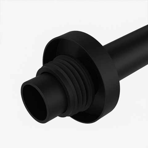 SYFON UMYWALKOWY ŁAZIENKOWY METALOWY MIKE-BL CZARNY