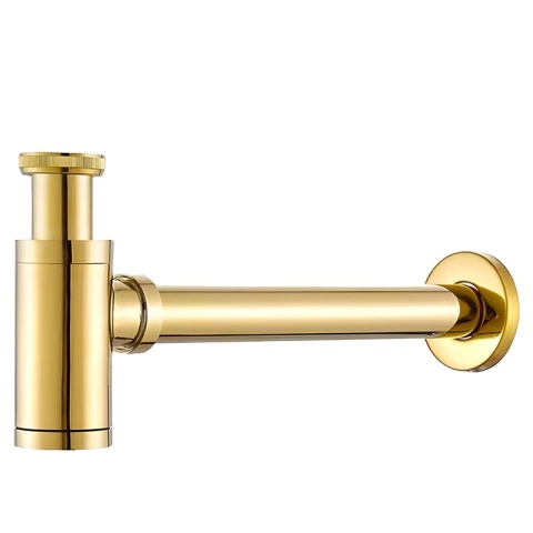 SYFON UMYWALKOWY ŁAZIENKOWY METALOWY MIKE-GL ZŁOTY