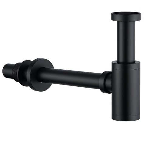 SYFON UMYWALKOWY ŁAZIENKOWY METALOWY NIK-BL CZARNY